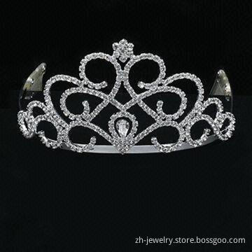 Wedding real diamond crown and tiara, women's fashion crown and tiara,OEM and ODM orders are welcome